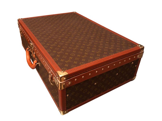 Louis Vuitton Alzer valise Cuir Marron  ref.54559