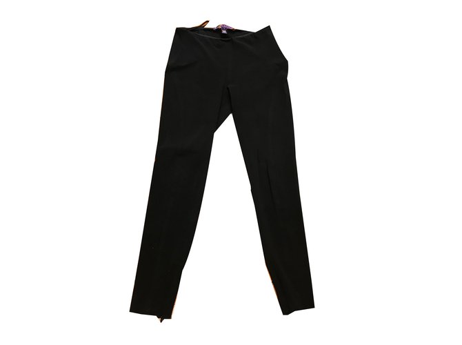 Ralph Lauren Pants, leggings Black Viscose  ref.54713