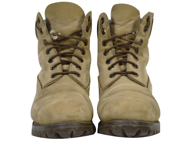 Timberland Boots Beige Deerskin  ref.54720