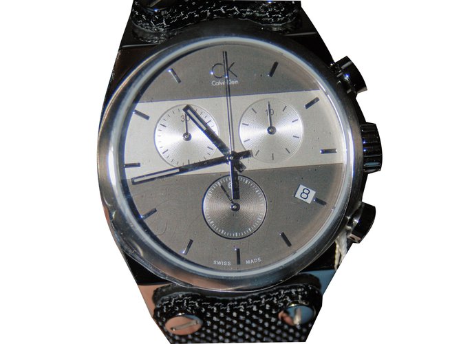Calvin Klein Quartz Watche Nero Acciaio  ref.54727