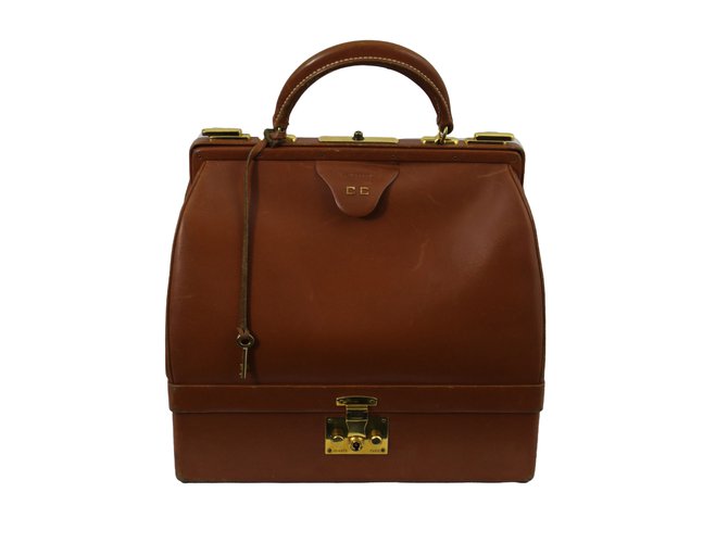 Hermès Travel bag Brown Leather  ref.54745