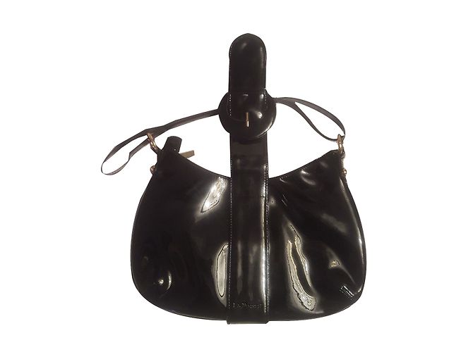 Borsa nera lucida Lk Bennett Nero