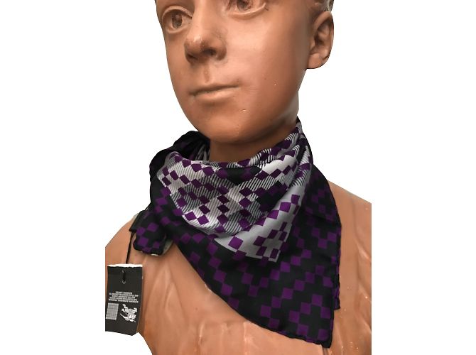 Pañuelo de seda Burberry morado Púrpura
