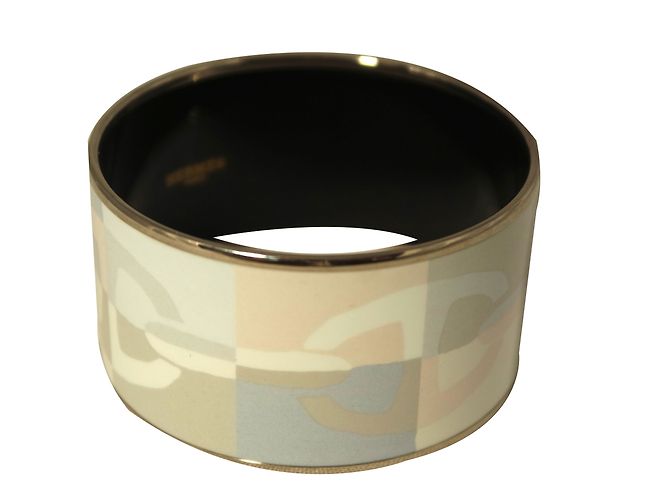 Brazalete Hermès Cadena de Anclaje azul acero