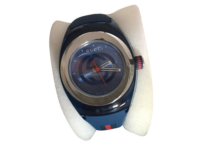 Gucci Relojes finos Azul  ref.55094