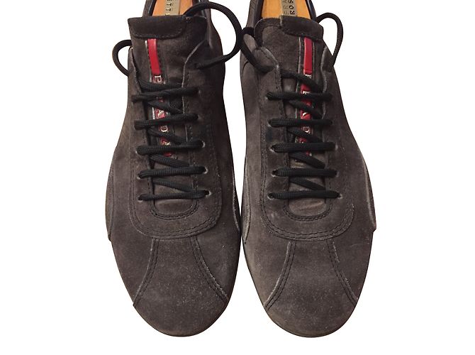 Prada Suede Sneakers Brown