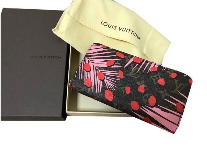 Zippy Louis Vuitton Purses, wallets, cases Brown Cloth  ref.55176
