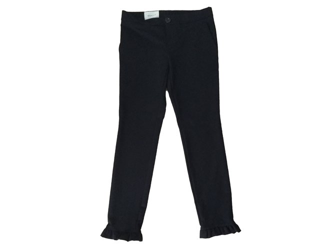 Gucci Pantalons Coton Noir  ref.55217