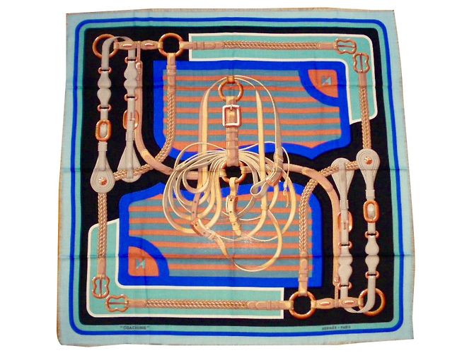Hermès COACHING (Cashmere e seta) Multicolore Cachemire