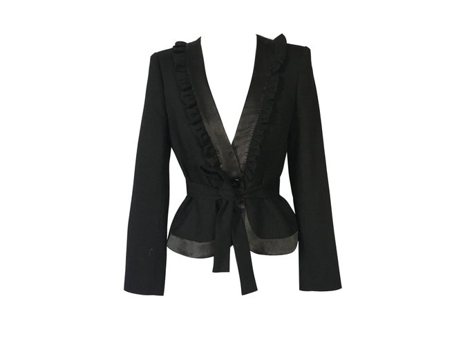 Valentino Roma Jacket Black Wool ref.55257 - Joli Closet