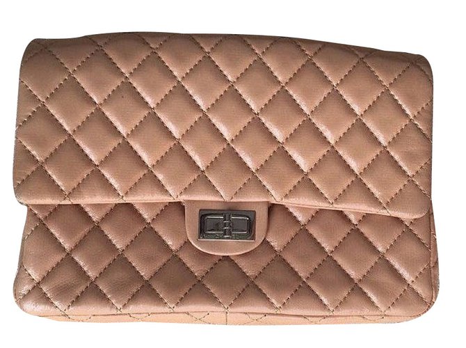 Chanel Clutch bags Caramel Leather  ref.55279