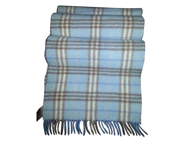 Burberry Sciarpe da uomo Blu Cachemire