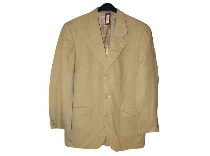 Kenzo Blazers jackets Beige Linen  ref.55444