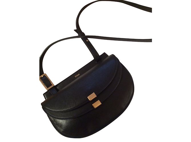 Chloé Georgia Nero Pelle