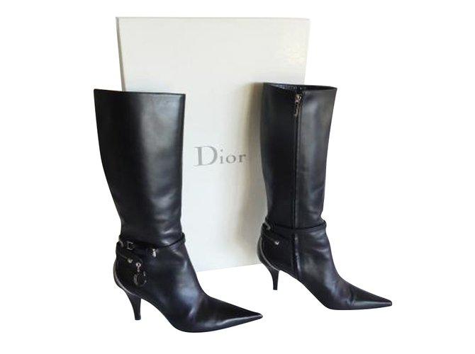 DIOR Boots T.eu 43 Suede Black ref.827520 - Joli Closet