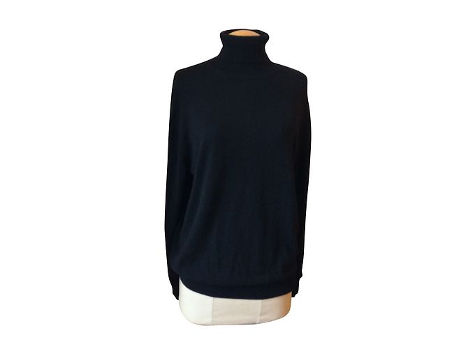 Weekend Max Mara Rollkragenpullover aus schwarzem Kaschmir 