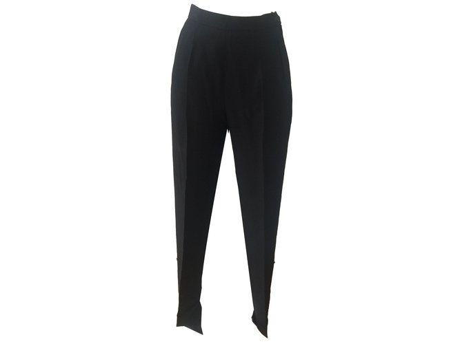 Cheap Autumn Thin Black Suit Wide Leg Pants High Waist Loose Floor Length  Pleated Black Casual Trousers Velcro Clothes | Joom