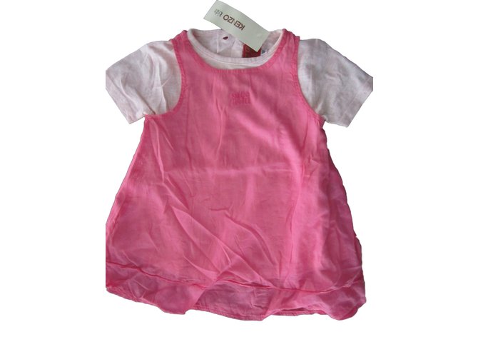 Kenzo Dresses Pink Cotton  ref.55536