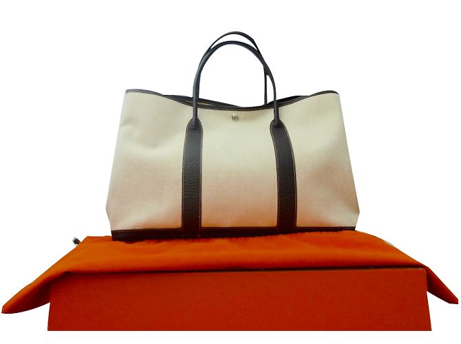Hermès Garden Party GM Marrom Bege