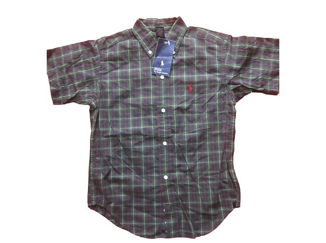 Ralph Lauren T-shirt en coton manches courtes garçon 7 ans Multicolore