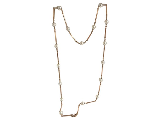 Autre Marque Senza Long necklaces Golden Gold  ref.55597