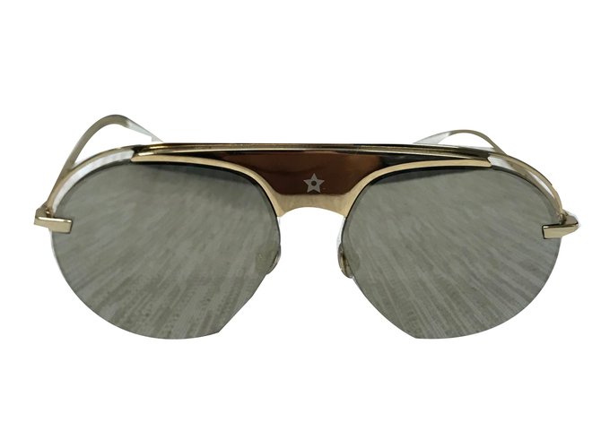 Christian Dior Dior revolution 2 gold sunglasses D'oro Metallo  ref.55691
