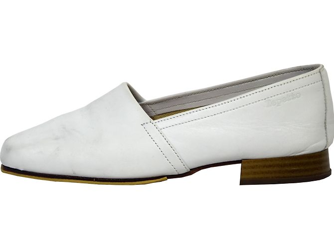 Mocassini Repetto in pelle bianca Bianco