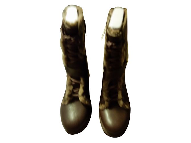 Ugg Ankle Boots Chocolate Leather