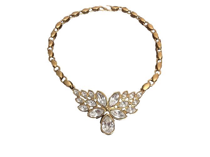Yves Saint Laurent Collier Robert Goossens per Yves st Laurent Necklace D'oro 