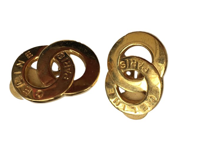 Céline Earrings Golden Gold-plated  ref.55858