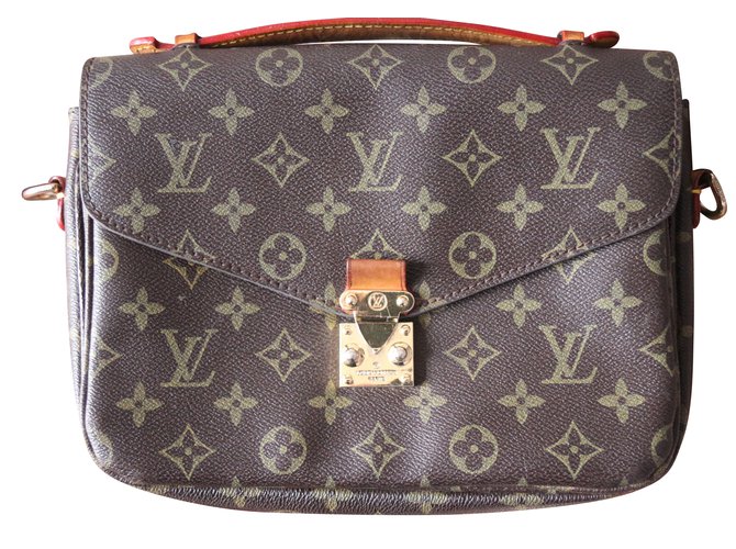 Louis Vuitton Crazy in lock Dark brown Leather ref.391380 - Joli