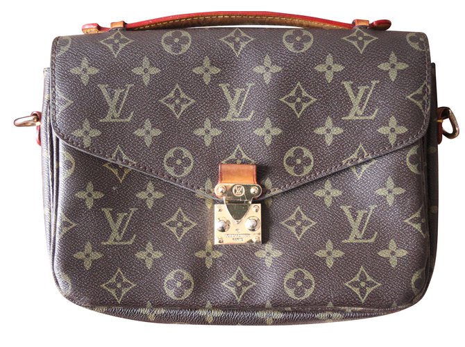 Metis Louis Vuitton Métis Monogramm Castanho escuro Couro  ref.55885