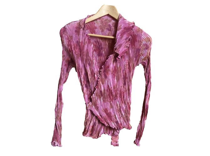 Autre Marque Ganteb's Plissierte Bluse Rosa Pink
