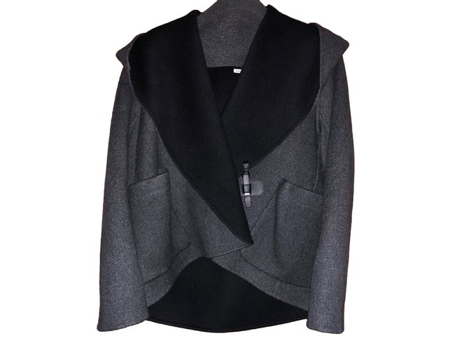 Hermès Coats, Outerwear Grey Cashmere  ref.56053