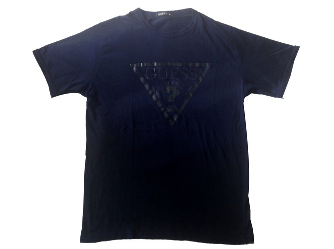 Guess tees Blu navy Cotone  ref.56152
