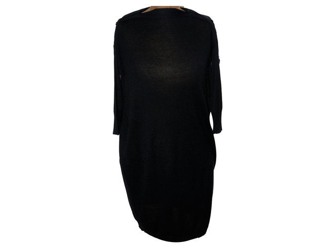 Balenciaga Dresses Black Rayon Acrylic  ref.56167