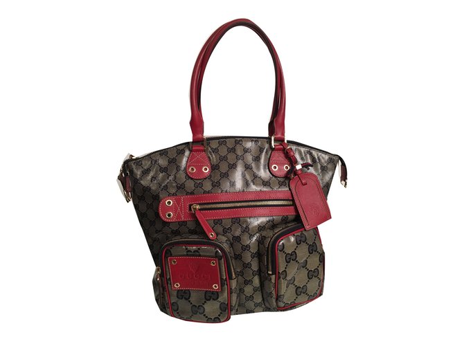 Gucci Handbags Dark red Leather  ref.56222