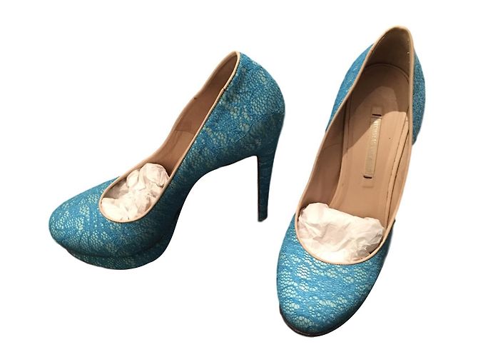 Décolleté Nicholas Kirkwood Pizzo Blu 38