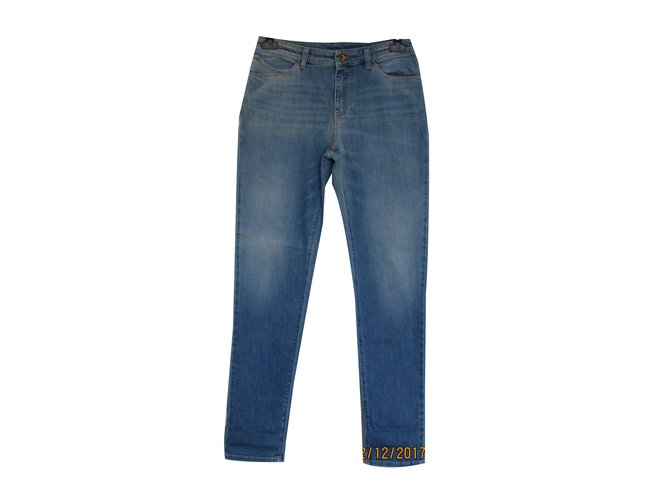 Armani Jeans Jeans Blue Cotton  ref.56288