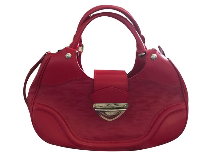 Louis Vuitton Montaigne Red Leather  ref.56311