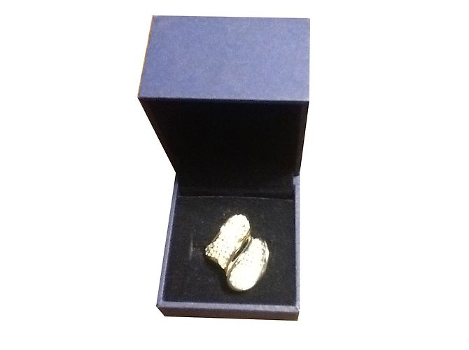 Anello Swarovski Argento e Placcato Oro