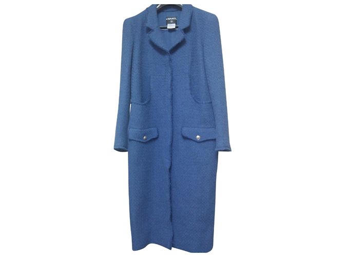 Chanel Coats, Outerwear Blue
