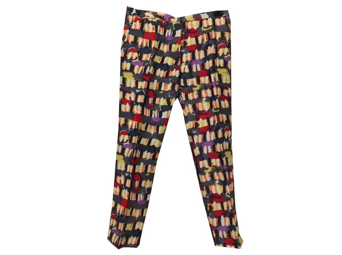 Marni Pantalons Laine Multicolore  ref.56438