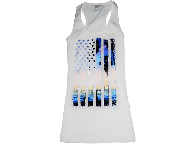 Top de Tirantes Guess Blanco de Algodón S