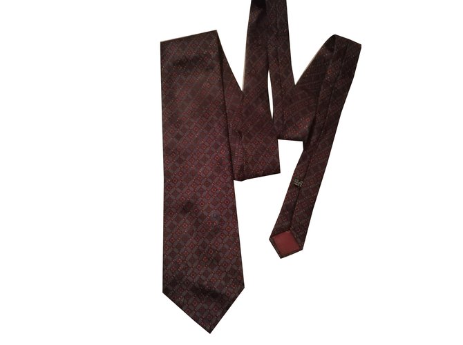 Cravate rayée Christian Dior Soie Multicolore  ref.56483