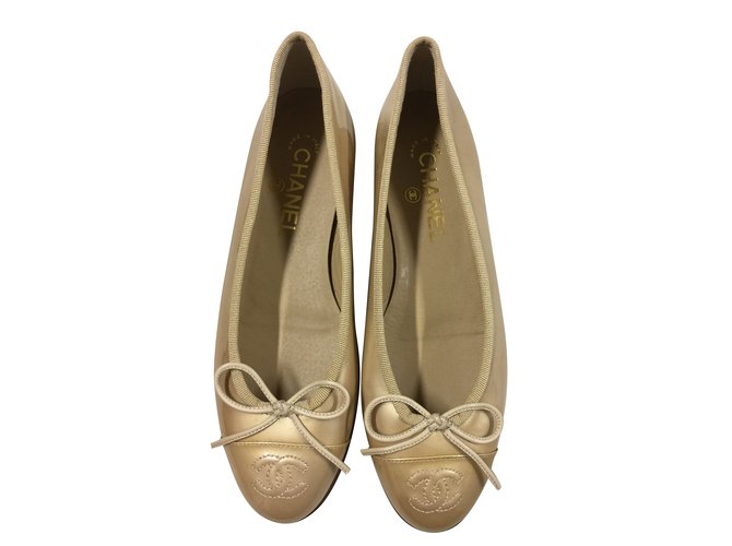 cream ballerina shoes