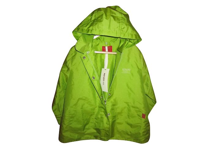 Kenzo Giacca con cappuccio verde bambina 4 anni