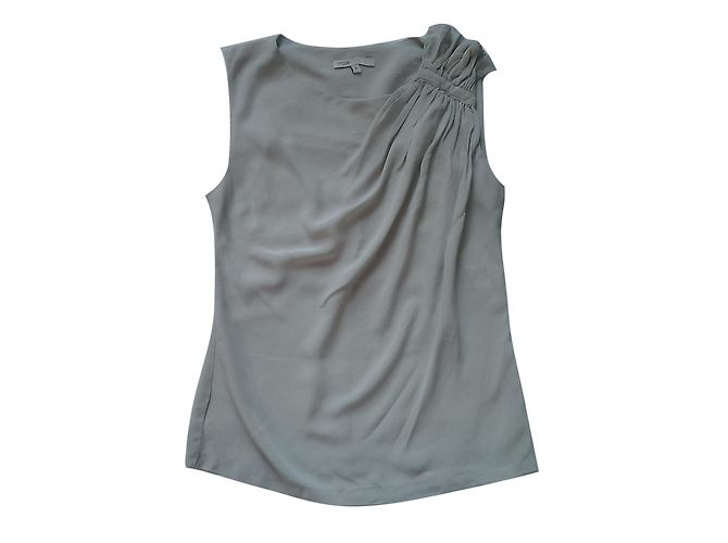 Maje Seidentop Beige Größe 1