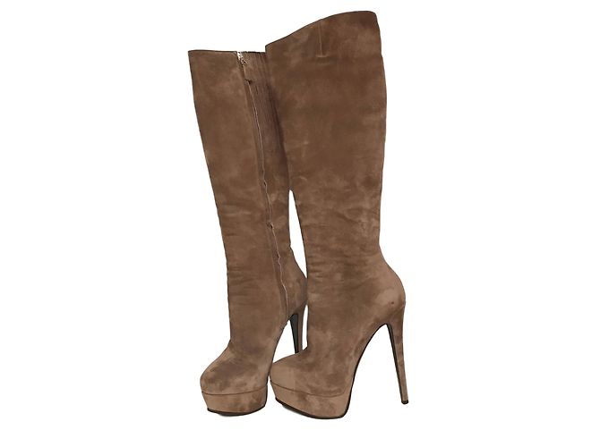 Botas Nando Muzi de gamuza beige