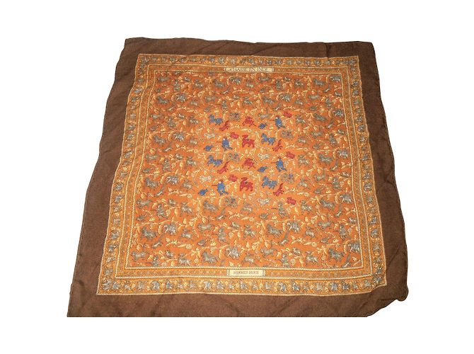 Hermès Chasse en Inde Multicolore Cachemire